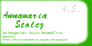 annamaria stolcz business card